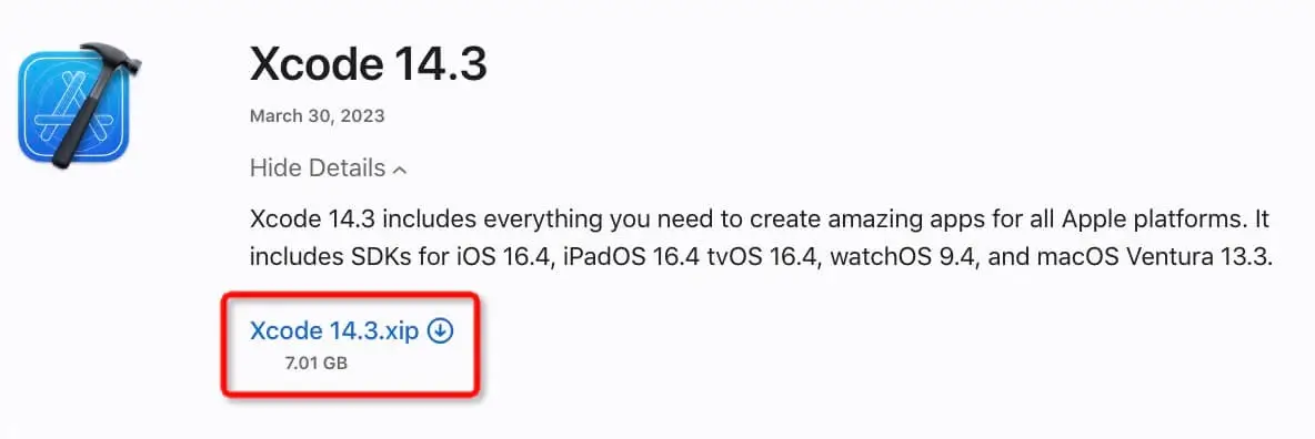 Xcode14.3